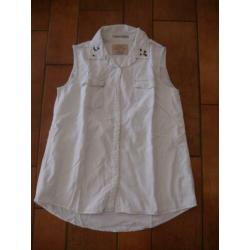 Lichtblauwe blouse Mademoiselle R'Belle