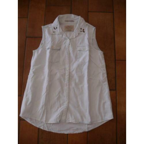 Lichtblauwe blouse Mademoiselle R'Belle