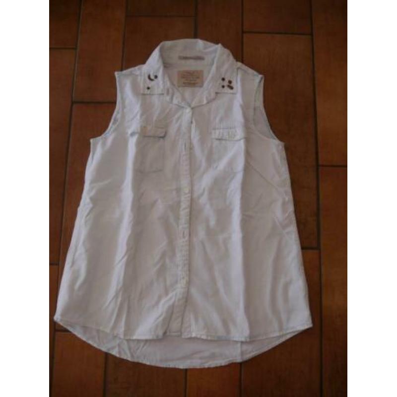 Lichtblauwe blouse Mademoiselle R'Belle