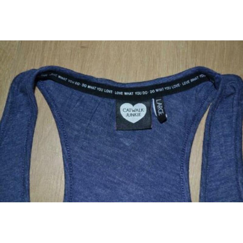 Catwalk Jukie lange jurk blauw maat L