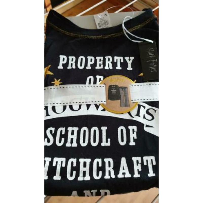 Harry Potter pyjama Property of Hogwarts nieuw XL