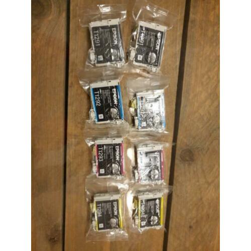 Inktcartridge 8 stuks epson T1291 T1292 T1293 T1294