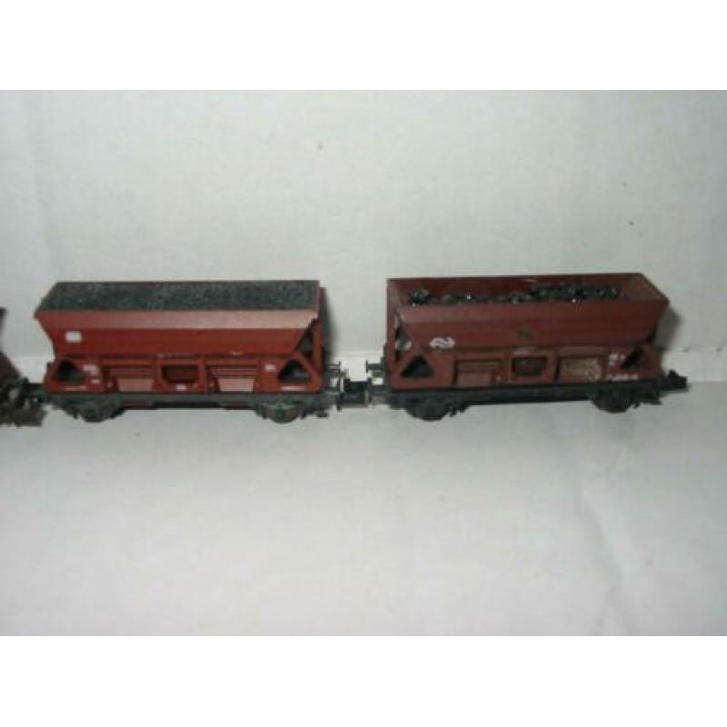 N Spoor 5 zelflossers 2x NS en 2 met lading in nette staat