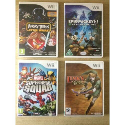 Vier Wii spellen
