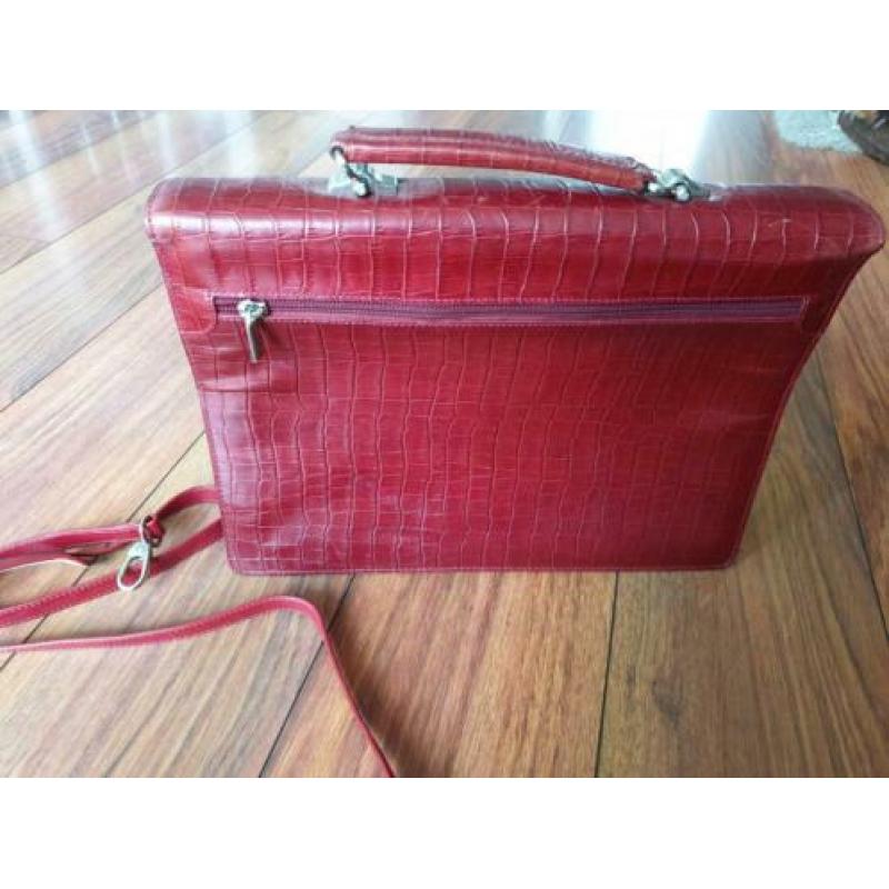 Tony Perotti dames buisiness tas kleur rood.