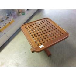 Blokrooster tafel teak