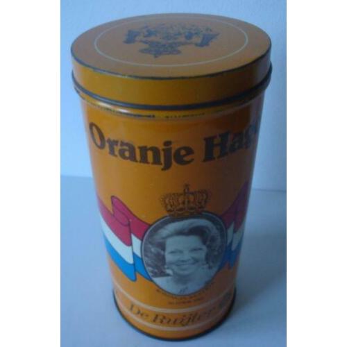 De Ruijter Oranje hagel blik Koninginnen Juliana en Beatrix