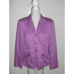 Frank Walder nieuwe lila paarse (regen) jas,maat 44 L of XL