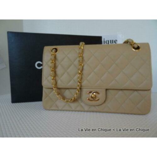 Originele Vintage Chanel, dubbele flap 10` [1801]