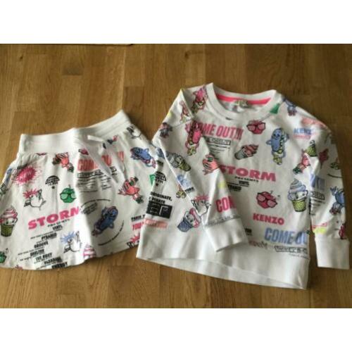 Kenzo rokje plus sweater maat 104/110