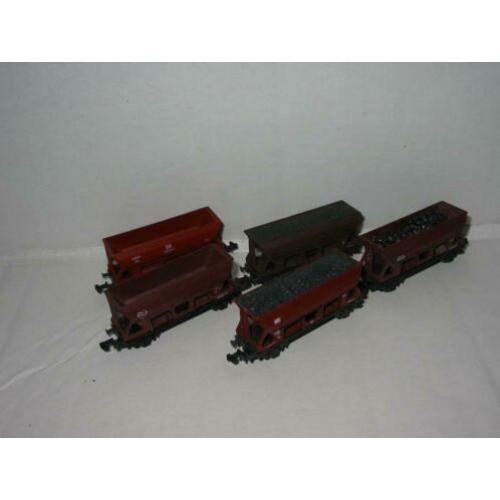 N Spoor 5 zelflossers 2x NS en 2 met lading in nette staat