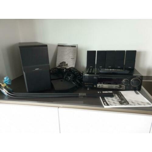 Bose Acoustimass 10 series II, steunen en Philips versterker