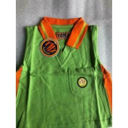 Maat 104 - tomzij girls - groen / oranje met applicatie