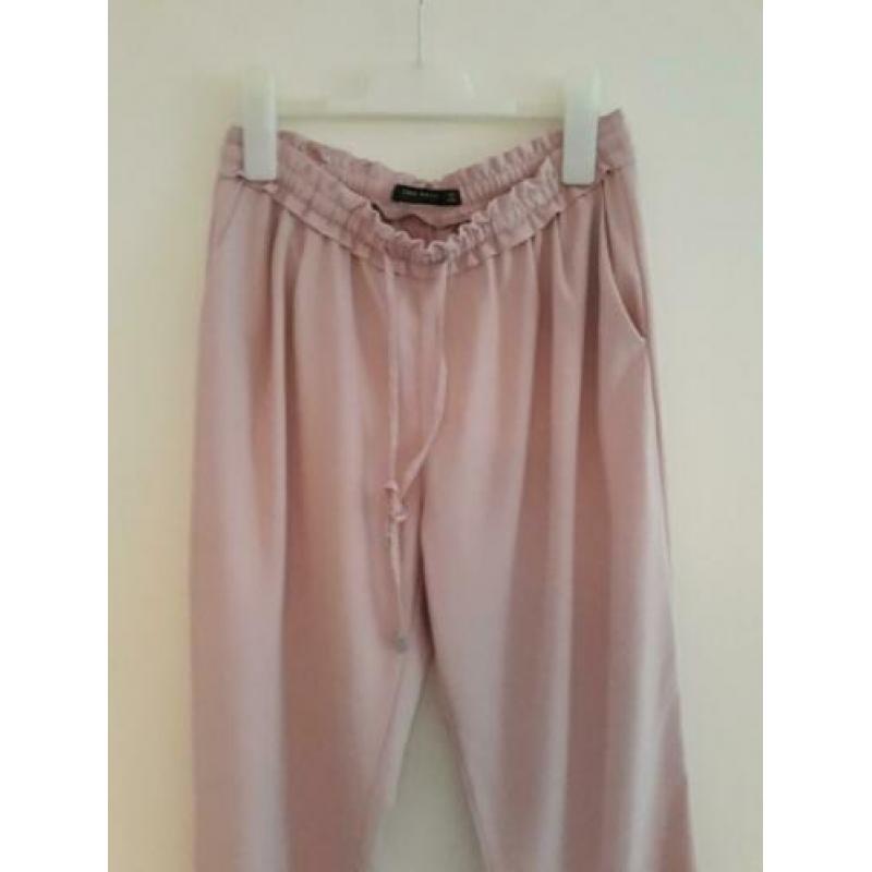 Zara roze broek maat S