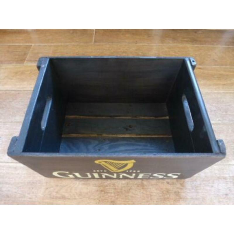 Houten bier krat/kist Guinness/vintage/industrieel/man cave