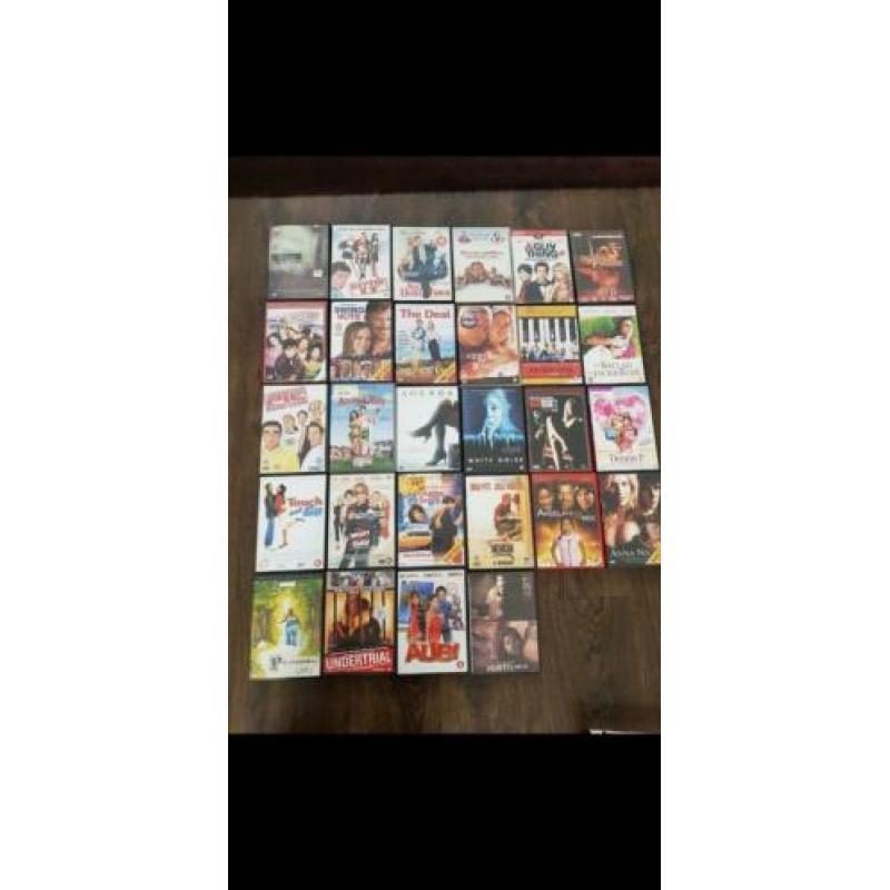 58 Dvd's verschillende genres. Zo goed als nieuw.