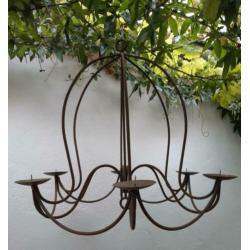 Kroonluchter roest Hoog: 60 cm