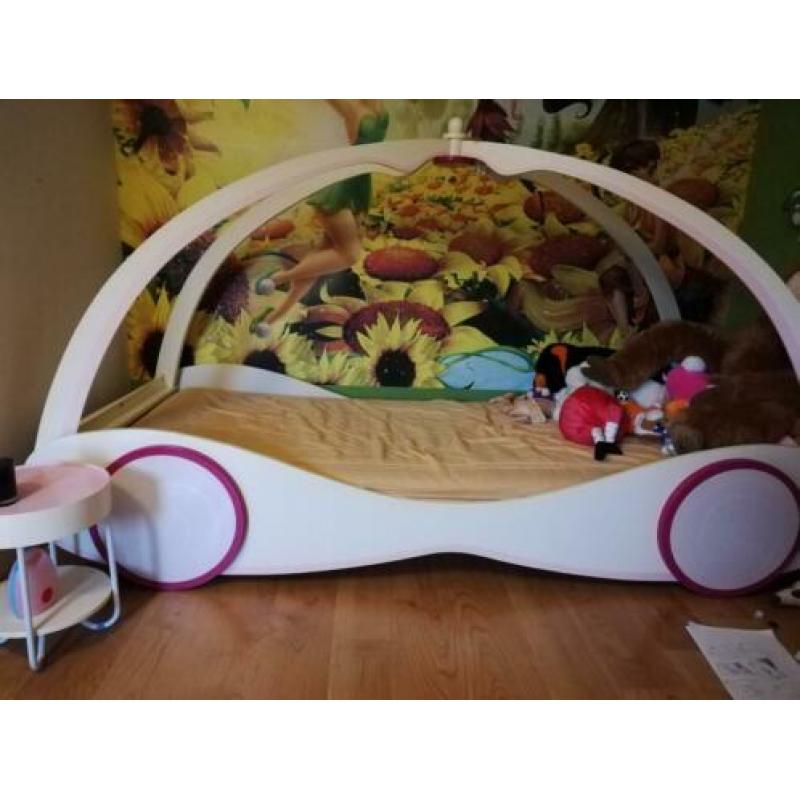 Bed meisje auto koets prinses 90 x 200