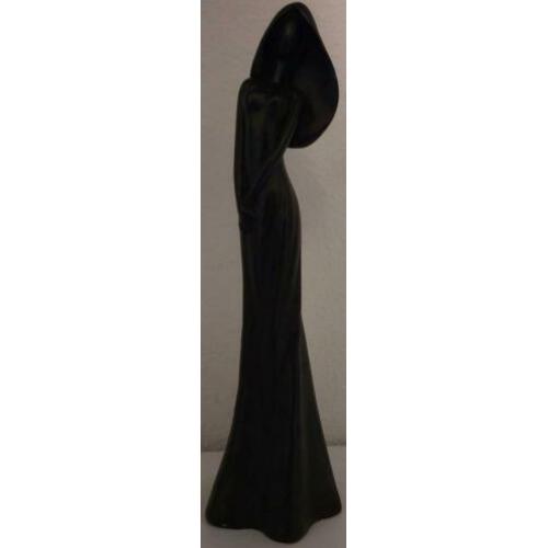 Beeld sculptuur vrouw kunst beeld vrouw gaaf uniek oud 30 cm