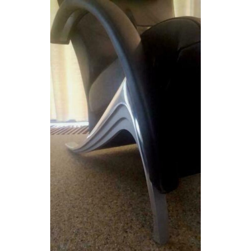 Rolf Benz LSE 3100 fauteuil avola zwart leder 36