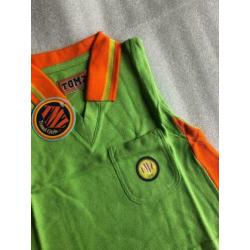 Maat 104 - tomzij girls - groen / oranje met applicatie