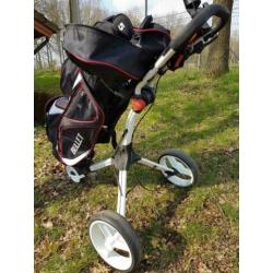 Golf kar met tas en set compleet