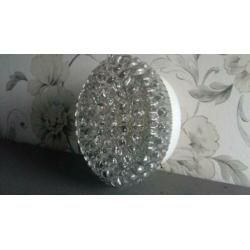 Vintage retro plafonniere plafondlamp wandlamp glas jaren 60