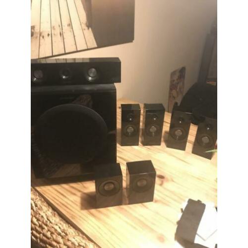 Mooie Samsung 7.1 surround set actief sub zwart glanzend