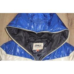 ONLY gewatteerde winterjas jack NIEUW blauw maat M
