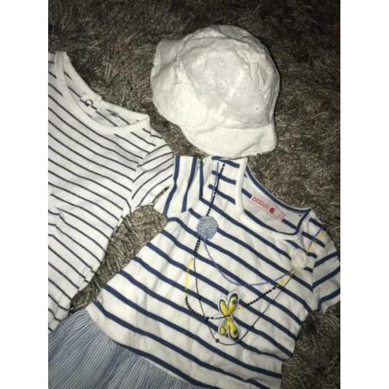 Leuke jurkjes baby 62/ 6m zgan! Met schattig zomerhoedje