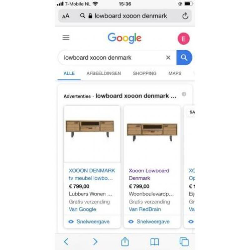 Nieuw ! Nog niet gemonteerd. Lowboard