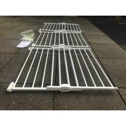 3x Traphek Lindam metaal wit, verstelbaar