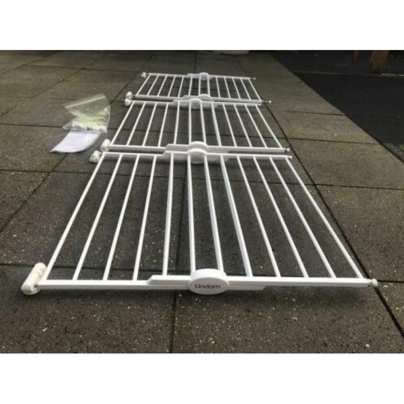 3x Traphek Lindam metaal wit, verstelbaar
