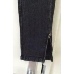 Skinny jeans stretch broek mango donkergrijs zwart 36/S
