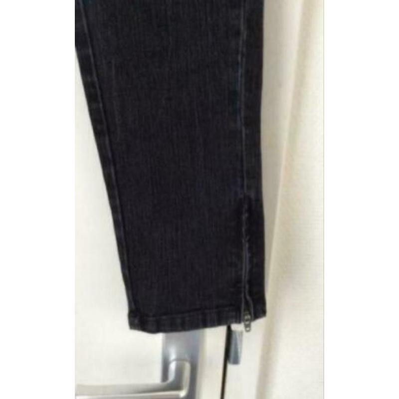 Skinny jeans stretch broek mango donkergrijs zwart 36/S