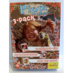 Pippi Langkous 3 Pack (originele dvd's) tv stelten boord