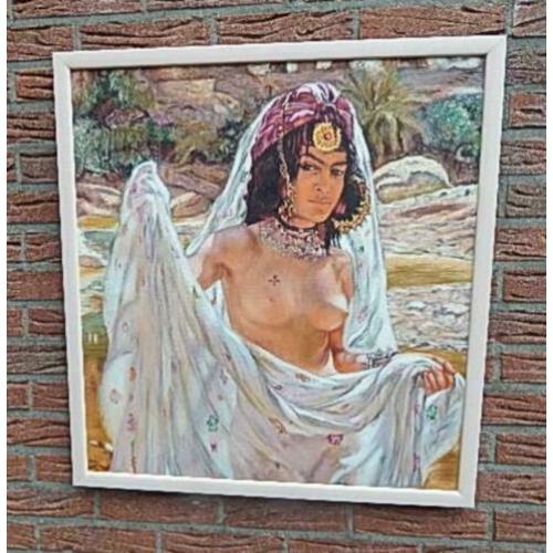 Groot Oosters Schilderij [ linnen Erotisch ]