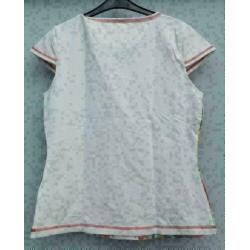 KAREN MILLEN vrolijk bewerkt stretch shirt mt 38