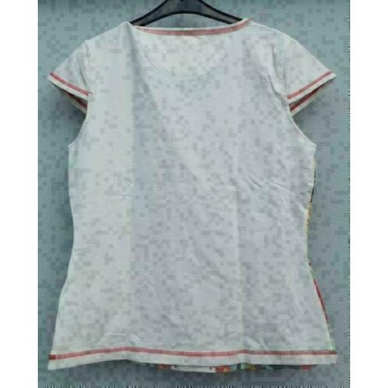 KAREN MILLEN vrolijk bewerkt stretch shirt mt 38