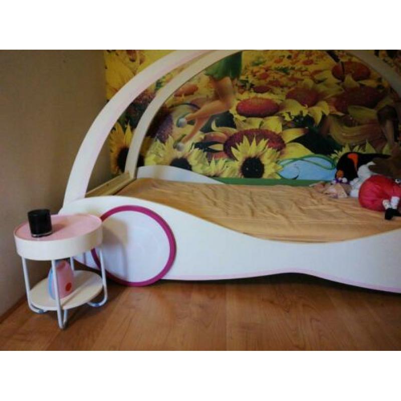 Bed meisje auto koets prinses 90 x 200