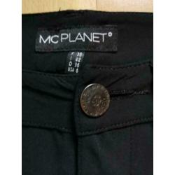 Mc Planet mooie zwarte 7/8 broek mt 38 ZGAN