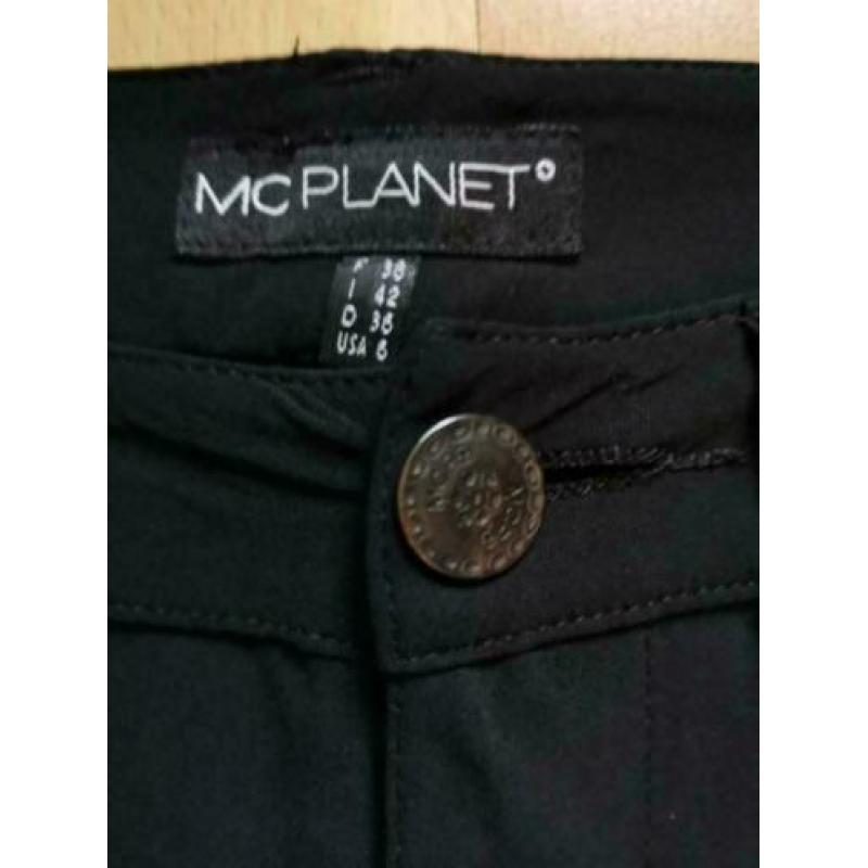 Mc Planet mooie zwarte 7/8 broek mt 38 ZGAN