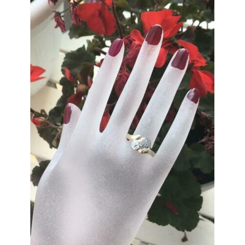 Mooie 14 karaat gouden ring