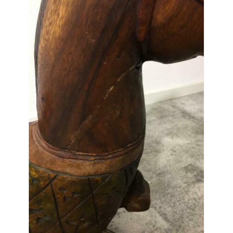 Massief houten paard