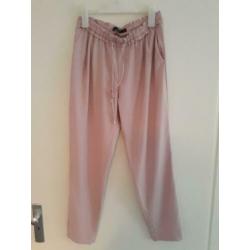 Zara roze broek maat S
