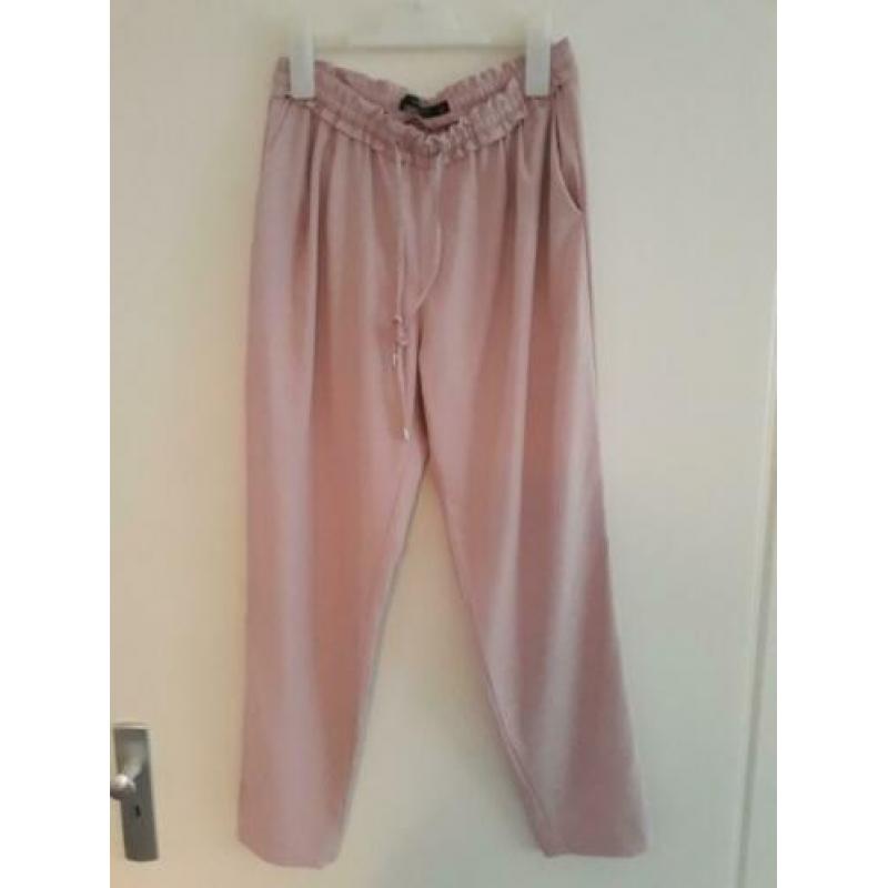 Zara roze broek maat S