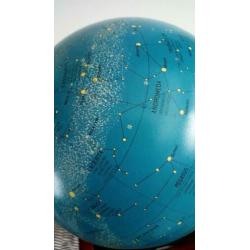 Mooie vintage metalen sterrenglobe