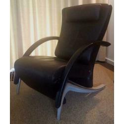 Rolf Benz LSE 3100 fauteuil avola zwart leder 36