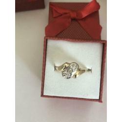 Mooie 14 karaat gouden ring