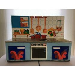 blikken keukentje, speelkeuken speelgoedkeuken Fuchs retro